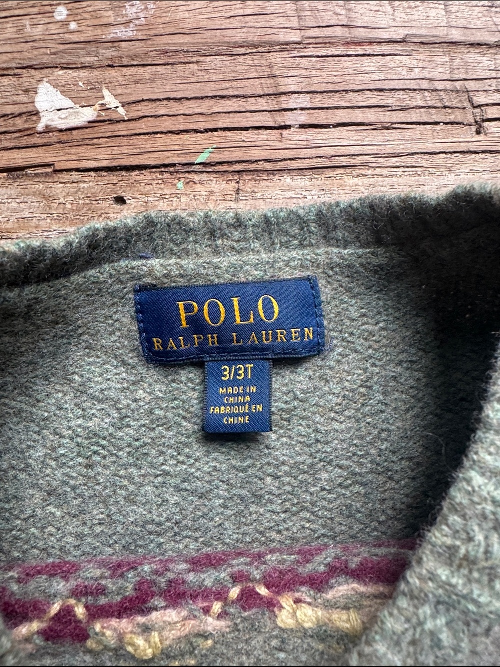 Polo by Ralph Lauren Wool Sweater — 2/3T - Picture 3 of 5